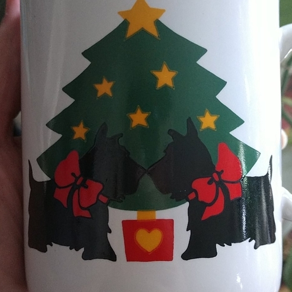 Set of 5 Scottie Terrier Christmas Ceramic Mugs - Picture 7 of 16